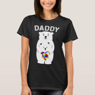 T-shirt Daddy Bear Sensibilisation sur l'autisme Puzzle He