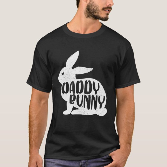 T-shirt Daddy Bunny Cute Matching Family Easter (Devant)