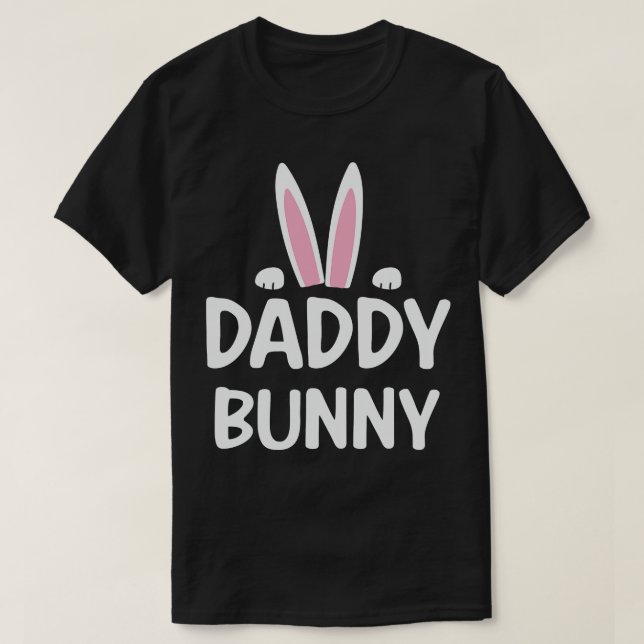T-shirt Daddy Bunny Ears Pâques (Design devant)
