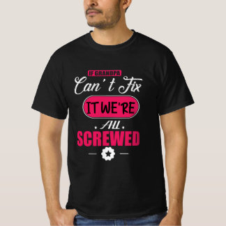 T-shirt Daddy Cadeau Si Grand-Père Ne Peut Pas Réparer