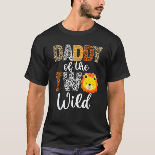T-shirt Daddy des deux papa sauvage Baby Lion 2e naissance