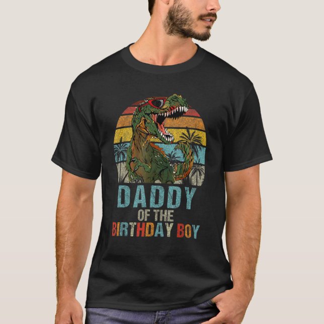 T-shirt Daddy Dinosaur De La Famille D'Apparition Des Garç (Devant)