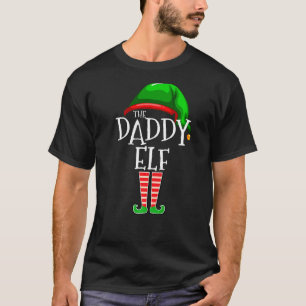 T-shirt Daddy Elf Family Matching Group Noël Papa Me