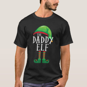 T-shirt Daddy Elf Matching Family Group Pajama Noël