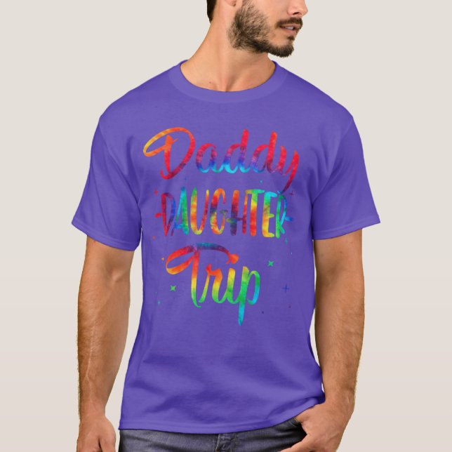 T-shirt Daddy Fille Voyage Été Famille Vacances Voyage Cr (Devant)