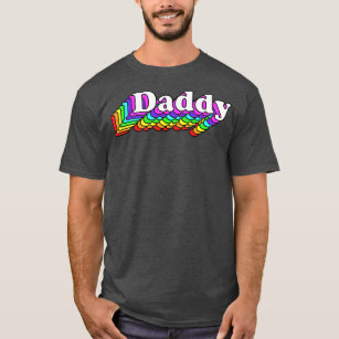 T-shirt Daddy Gay Daddy Bear Retro LGBT Rainbow LGBTQ