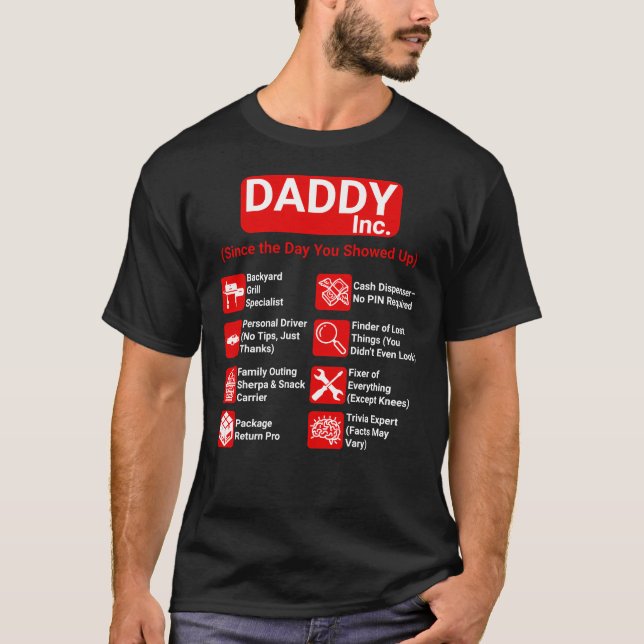 T-shirt DADDY Inc. Fête des Pères drôle (Devant)