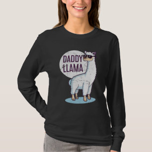 T-shirt Daddy Llama Funny Papa Fête des pères cadeau
