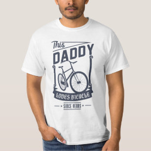 T-shirt Daddy Loves Bicycle pour cadeau Fête des pères