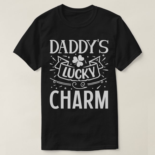 T-shirt Daddy Lucky Charm Jour de la Saint Patrick Avec Lu (Design devant)