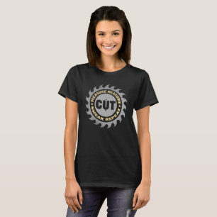 T-shirt Daddy Mesure Coupe Handyman Woodworker Fête des pè