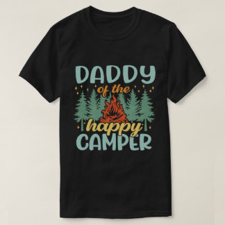 T-shirt Daddy of the Happy Camper Retro Camping Shirt