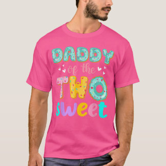 T-shirt Daddy ofhewo Sweet Donut Birthday Familyheme Girl
