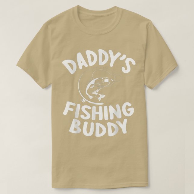 T-shirt Daddy Pêche Buddy Père Papa Papa Mari Fils D (Design devant)