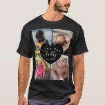 T-shirt Daddy Photo Collage Best Papa Texte personnalisé<br><div class="desc">Daddy Photo Collage Best Papa Texte personnalisé</div>