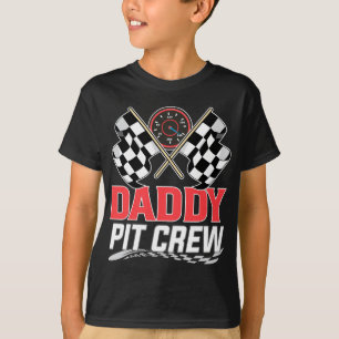 T-shirt Daddy Pit Crew Race Voiture Anniversaire Coupe Fam