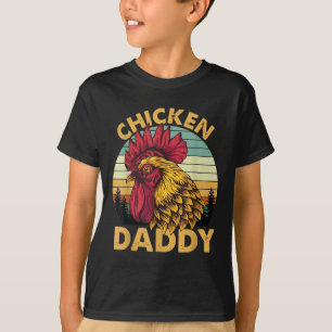 T-shirt Daddy Rooster Vintage Pour Papa Farmer Fête des pè