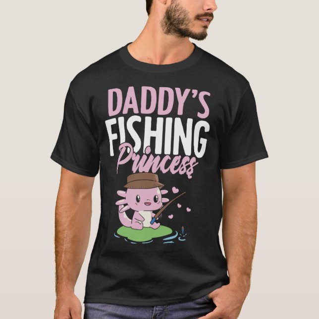 T-shirt Daddy s Fishing Buddy Fisherman Little Girl Daught (Devant)