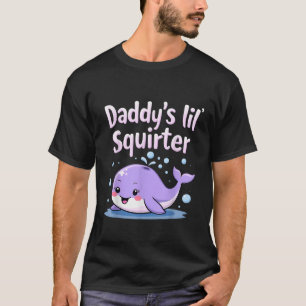 T-shirt Daddy s Lil Squirter Unisex Adultes Black Small Sh