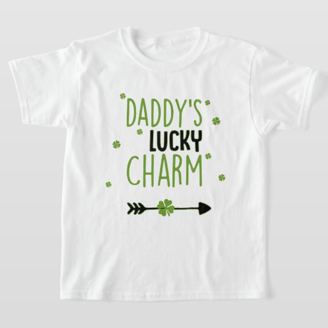 T-shirt Daddy’s Lucky Charm Jour de la Saint Patrick Desig (Poser)