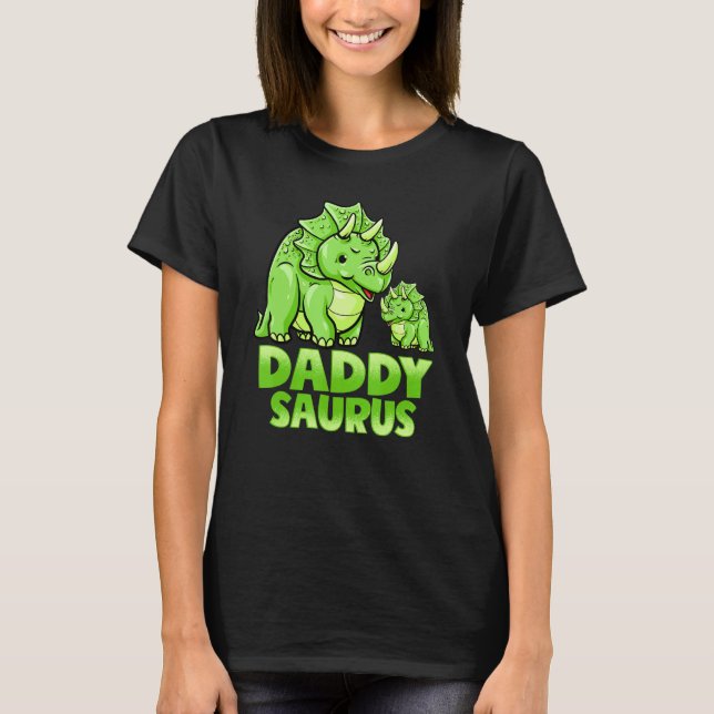 T-shirt Daddy Saurus Dinosaur Daddysaurus Drôle Pour Papa  (Devant)
