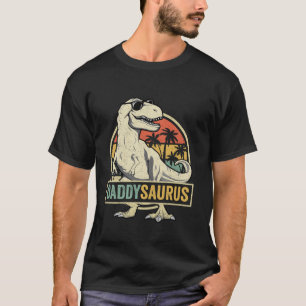 T-shirt Daddy saurus T Rex Dinosaur Hommes Daddy Saurus Fa