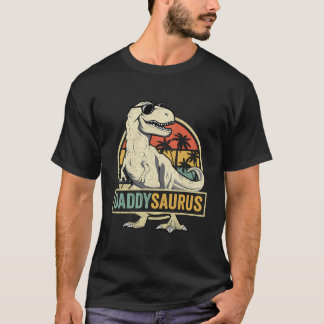 T-shirt Daddy Saurus T Rex Dinosaur Hommes Daddysaurus Fam
