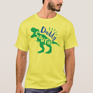 T-shirt Daddy Saurus T-Rex Silhouette