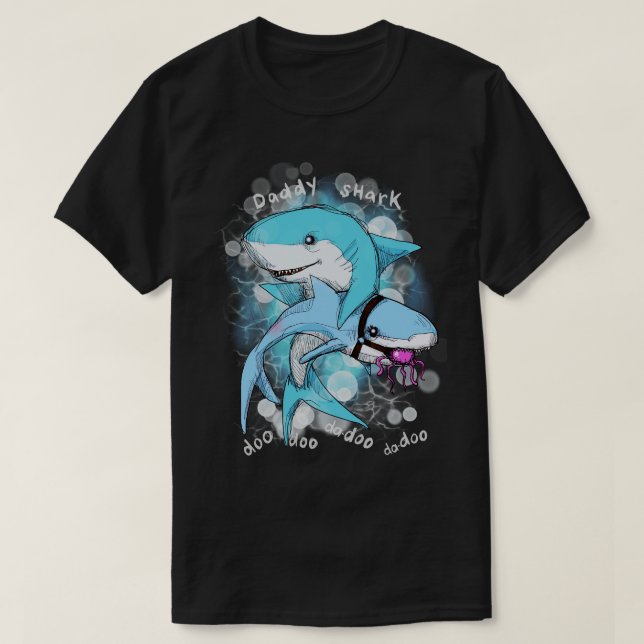 T-shirt Daddy Shark (Design devant)
