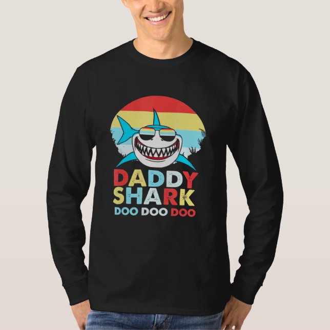 T-shirt Daddy Shark Doo Doo Doo (Devant)