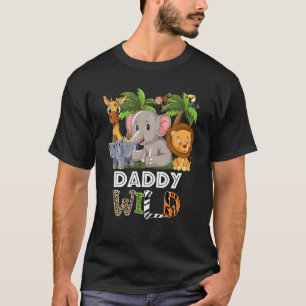 T-shirt Daddy Wild Zoo Thème Anniversaire Safari Jungle Ma