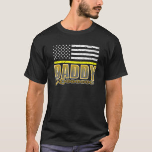 T-shirt Daddy Yellow Thin Line 911 Police Dispatcher Tow T