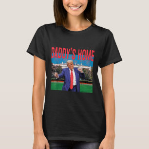 T-shirt Daddys Accueil Trump Pink Trump 2024 Reprendre l'A