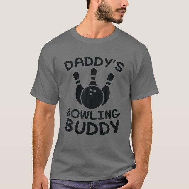 T-shirt Daddy's Bowling Buddy - Kids Bowler (Devant)