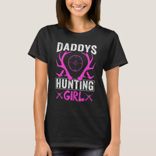 T-shirt Daddys Chasse Fille Deer Chasse Pour Femmes et G