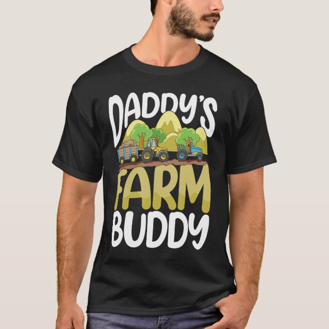T-shirt Daddy's Farm Buddy for a Farmer (Devant)