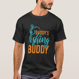T-shirt Daddy's Fishing Buddy Fisherman Design pour enfant