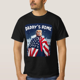 T-shirt Daddy's Home Trump Pink 2024 Reprendre l'Amérique