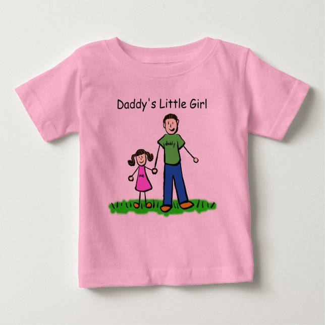 T-shirt Daddy's Little Girl (Personnaliser) (Devant)