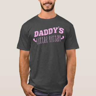 T-shirt Daddys Little Kitten Cat Play Neko
