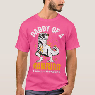 T-shirt Daddysaur D'Un Guerrier Sensibilisation Au Cancer 