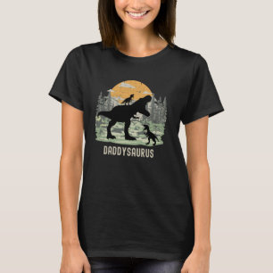 T-shirt Daddysaurus avec 2 Enfants Daddy Dinosaur Trex Pap