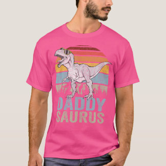 T-shirt Daddysaurus Daddy Saurus T Rex Family Matching Din