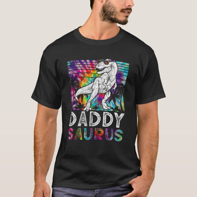 T-shirt Daddysaurus Dinosaur Daddy Saurus Famille Correspo (Devant)