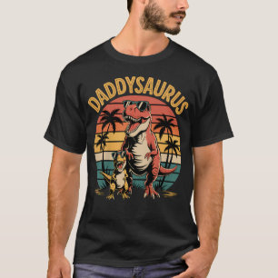 T-shirt Daddysaurus Dinosaure Pour La Fête Des Pères