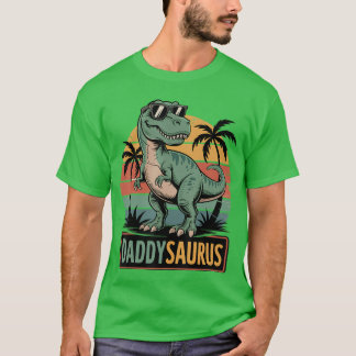 T-shirt Daddysaurus Re Dinosaur Daddy Saurus Famille Corre