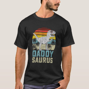 T-shirt Daddysaurus Rex Dinosaur Daddy Saurus Family Match