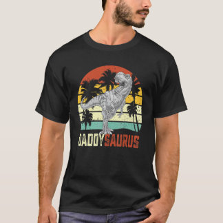 T-shirt Daddysaurus Rex Dinosaur Daddy Saurus Family Match