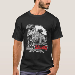 T-shirt Daddysaurus Rex Dinosaur Daddy Saurus Family Match