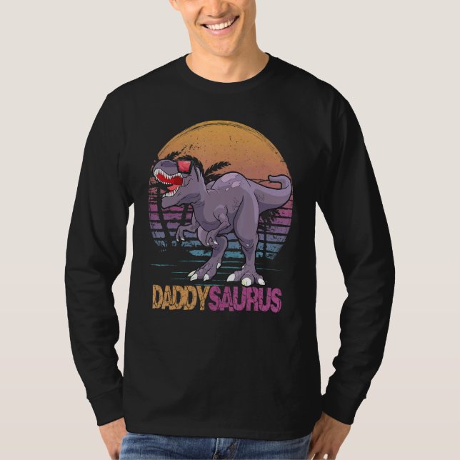 T-shirt Daddysaurus Rex Dinosaur Daddy Saurus Family Match (Devant)